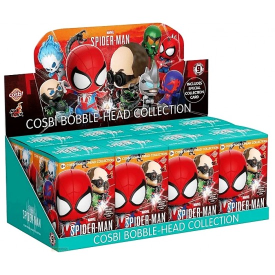 Spiderman Cosbi Bobble Head Collection Hero Box (8ct) RRP £14.99