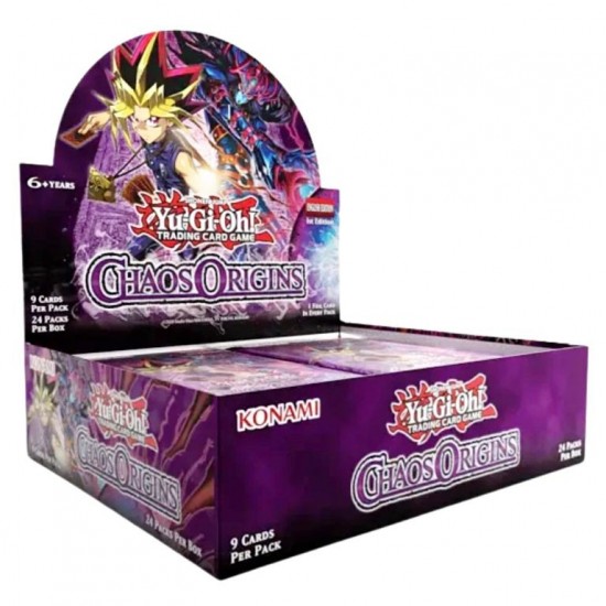 Yu-Gi-Oh Chaos Origins Boosters (24ct) RRP £4.99 - RELEASE DATE: JULY 2, 2026 (SOLD OUT TO PRE-ORDER) Yu-Gi-Oh Chaos Origins Boosters (24ct) RRP £4.99 - RELEASE DATE: JULY 2, 2026 (SOLD OUT TO PRE-ORDER)