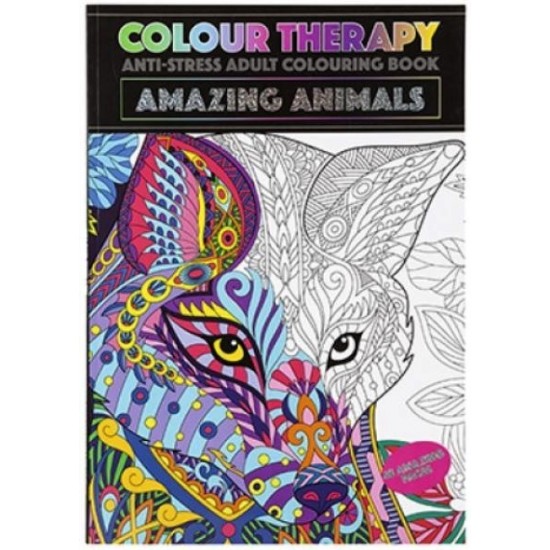 Colour Therapy Book - Amazing Animals (48 pages) RRP £1.99