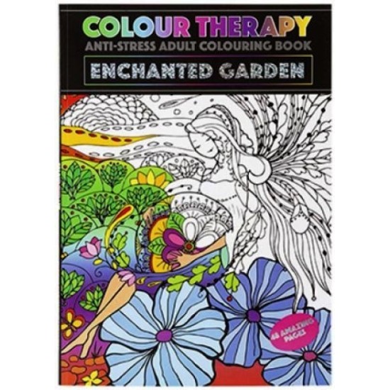 Colour Therapy Book - Enchanted Garden (48 pages) RRP £1.99