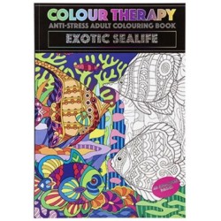 Colour Therapy Book - Exotic Sealife (48 pages) RRP £1.99