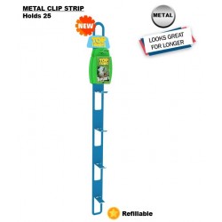 25pc Metal Clip Strip