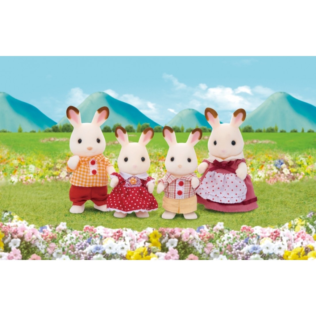 Sylvanian Families Chocolate Rabbit Family