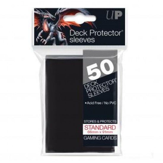 Ultra Pro Standard Size Deck Protectors Black (12ct) RRP £4.49