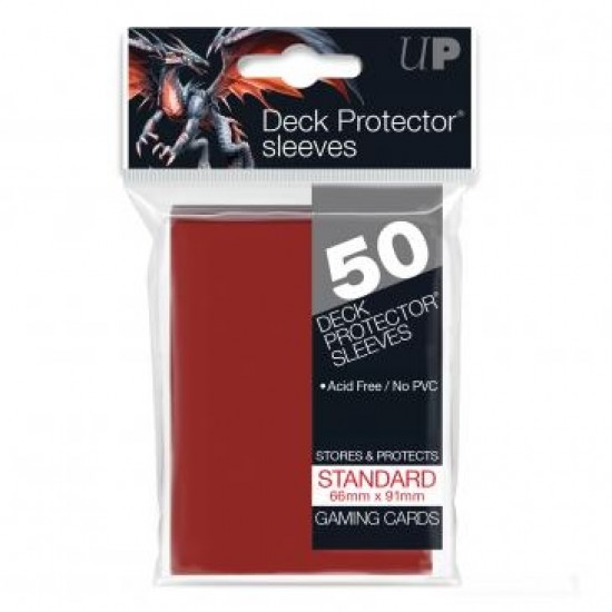 Ultra Pro Standard Size Deck Protectors Red (12ct) RRP £4.49